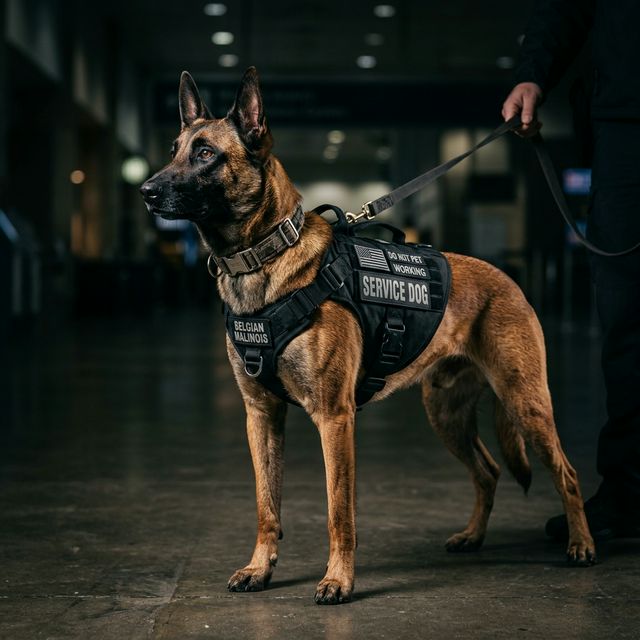 Belgian Malinois service dog training California K9 solutions